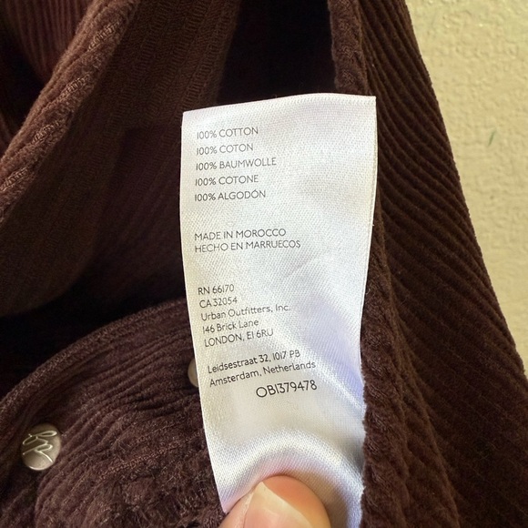 Free People Ziggy Cord Overalls Size XL - Picture 9 of 9